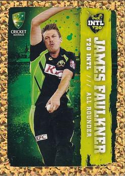 2017-18 Tap 'N' Play Ashes - Gold #082 James Faulkner Front