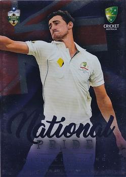 2017-18 Tap 'N' Play Ashes - National Pride #NP-06 Mitchell Starc Front