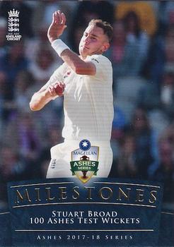 2017-18 Tap 'N' Play Ashes - Ashes Milestones #AM-07 Stuart Broad Front