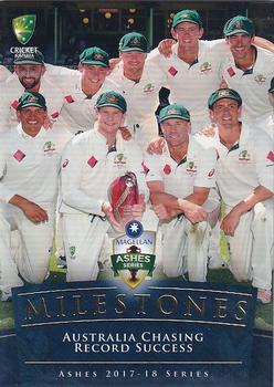 2017-18 Tap 'N' Play Ashes - Ashes Milestones #AM-08 Australian Team Front