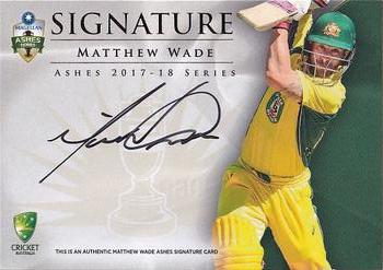 2017-18 Tap 'N' Play Ashes - Ashes Signatures #AS-05 Matthew Wade Front