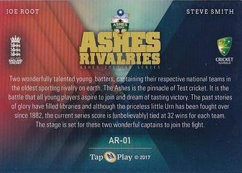 2017-18 Tap 'N' Play Ashes - Ashes Rivalries #AR-01 Joe Root / Steve Smith Back