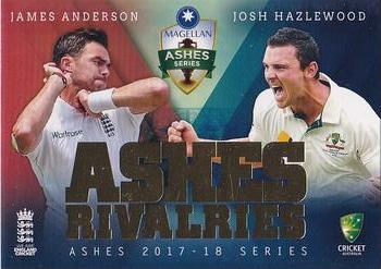 2017-18 Tap 'N' Play Ashes - Ashes Rivalries #AR-03 James Anderson / Josh Hazlewood Front
