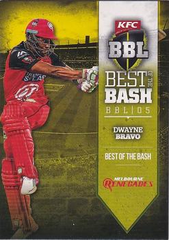 2016-17 Tap 'N' Play CA/BBL Cricket - Award Winners #AW-07 Dwayne Bravo Front