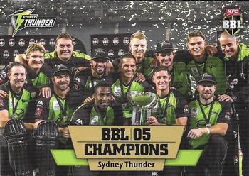 2016-17 Tap 'N' Play CA/BBL Cricket - BBL05 Champions #BBL/05 Sydney Thunder Front