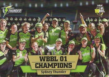 2016-17 Tap 'N' Play CA/BBL Cricket - BBL05 Champions #WBBL/01 Sydney Thunder Front
