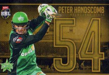 2016-17 Tap 'N' Play CA/BBL Cricket - Jersey Numbers Gold #JNG-17 Peter Handscomb Front