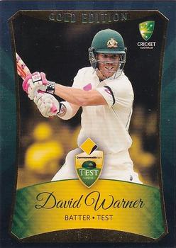 2016-17 Tap 'N' Play CA/BBL Cricket - Gold #016 David Warner Front