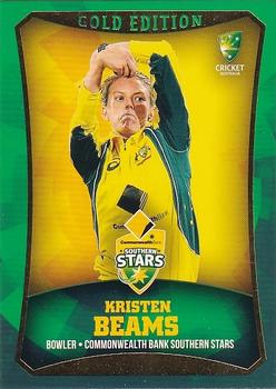 2016-17 Tap 'N' Play CA/BBL Cricket - Gold #017 Kristen Beams Front