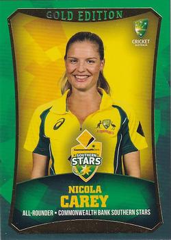 2016-17 Tap 'N' Play CA/BBL Cricket - Gold #019 Nicola Carey Front