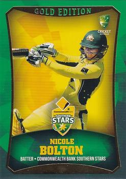 2016-17 Tap 'N' Play CA/BBL Cricket - Gold #021 Nicole Bolton Front