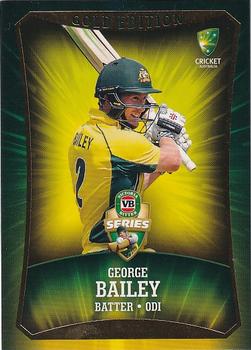 2016-17 Tap 'N' Play CA/BBL Cricket - Gold #033 George Bailey Front