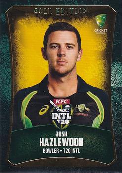 2016-17 Tap 'N' Play CA/BBL Cricket - Gold #054 Josh Hazlewood Front