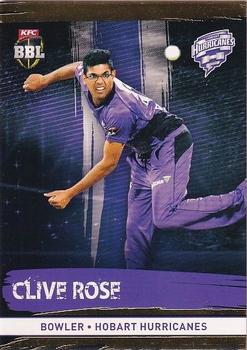 2016-17 Tap 'N' Play CA/BBL Cricket - Gold #108 Clive Rose Front