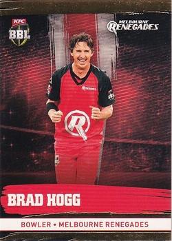 2016-17 Tap 'N' Play CA/BBL Cricket - Gold #122 Brad Hogg Front