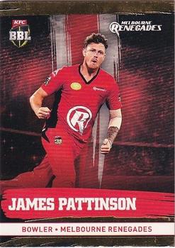 2016-17 Tap 'N' Play CA/BBL Cricket - Gold #123 James Pattinson Front