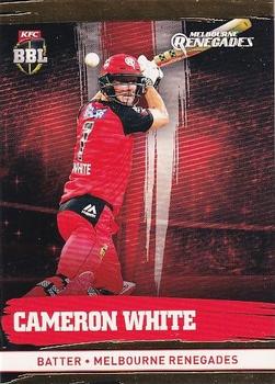 2016-17 Tap 'N' Play CA/BBL Cricket - Gold #128 Cameron White Front