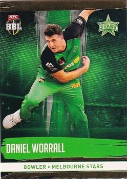 2016-17 Tap 'N' Play CA/BBL Cricket - Gold #143 Daniel Worrall Front