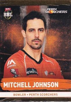 2016-17 Tap 'N' Play CA/BBL Cricket - Gold #155 Mitchell Johnson Front