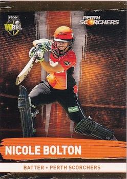 2016-17 Tap 'N' Play CA/BBL Cricket - Gold #164 Nicole Bolton Front
