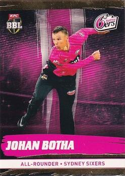 2016-17 Tap 'N' Play CA/BBL Cricket - Gold #170 Johan Botha Front