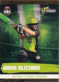 2016-17 Tap 'N' Play CA/BBL Cricket - Gold #185 Aiden Blizzard Front