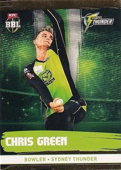 2016-17 Tap 'N' Play CA/BBL Cricket - Gold #188 Chris Green Front