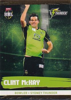 2016-17 Tap 'N' Play CA/BBL Cricket - Gold #190 Clint McKay Front