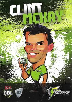 2016-17 Sydney Thunder Caricatures #NNO Clint McKay Front