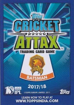 2017-18 Topps Cricket Attax IPL - Auction Stars #AS6 Jason Roy Back
