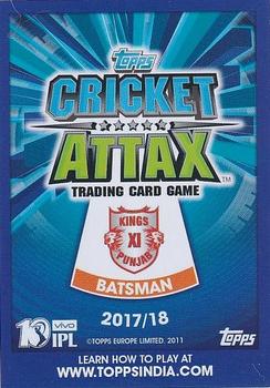 2017-18 Topps Cricket Attax IPL - Auction Stars #AS9 Eoin Morgan Back