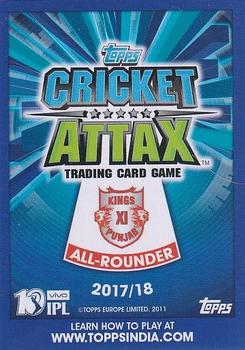 2017-18 Topps Cricket Attax IPL - Auction Stars #AS11 Darren Sammy Back