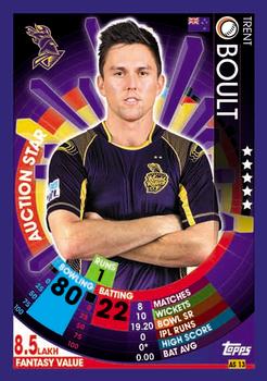 2017-18 Topps Cricket Attax IPL - Auction Stars #AS13 Trent Boult Front