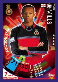 2017-18 Topps Cricket Attax IPL - Auction Stars #AS22 Tymal Mills Front