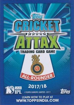 2017-18 Topps Cricket Attax IPL - Auction Stars #AS23 Pawan Negi Back