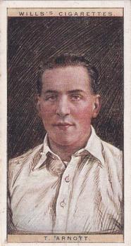 1928 Wills's Cricketers 2nd Series #2 Trevor Arnott Front