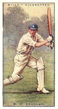 1928 Wills's Cricketers 2nd Series #3 William Ashdown Front