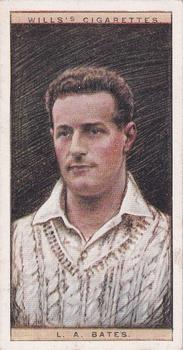 1928 Wills's Cricketers 2nd Series #6 Len Bates Front