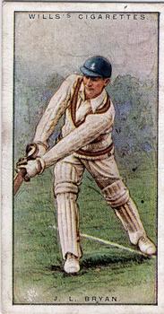 1928 Wills's Cricketers 2nd Series #8 John Bryan Front
