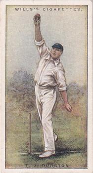 1928 Wills's Cricketers 2nd Series #14 Frederick Durston Front