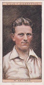 1928 Wills's Cricketers 2nd Series #26 Maurice Leyland Front
