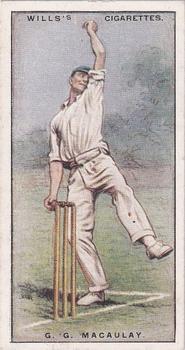 1928 Wills's Cricketers 2nd Series #29 George Macaulay Front