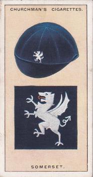 1928 Churchman's Famous Cricket Colours #17 Somerset Front