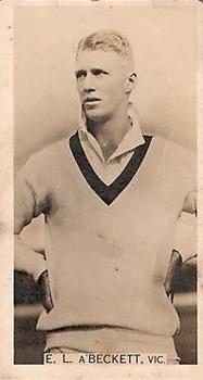 1928-29 Wills's Cricket Season #NNO Edward a'Beckett Front
