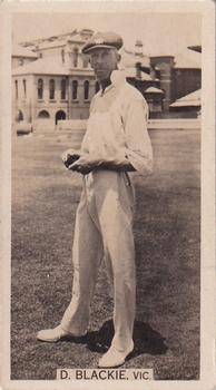 1928-29 Wills's Cricket Season #NNO Don Blackie Front