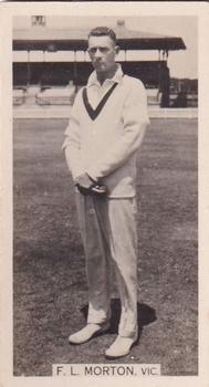 1928-29 Wills's Cricket Season #NNO Frank Morton Front