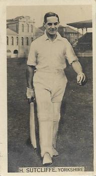 1928-29 Wills's Cricket Season #NNO Herbert Sutcliffe Front