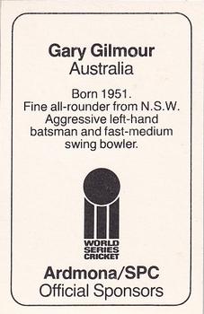 1978-79 Ardmona World Series Cricket #NNO Gary Gilmour Back