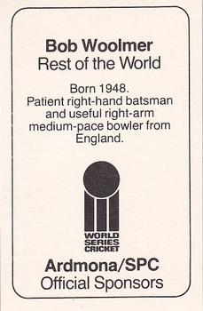 1978-79 Ardmona World Series Cricket #NNO Bob Woolmer Back