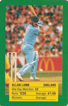 1985 Australian Dairy Kanga #FACTS-10 Allan Lamb Front